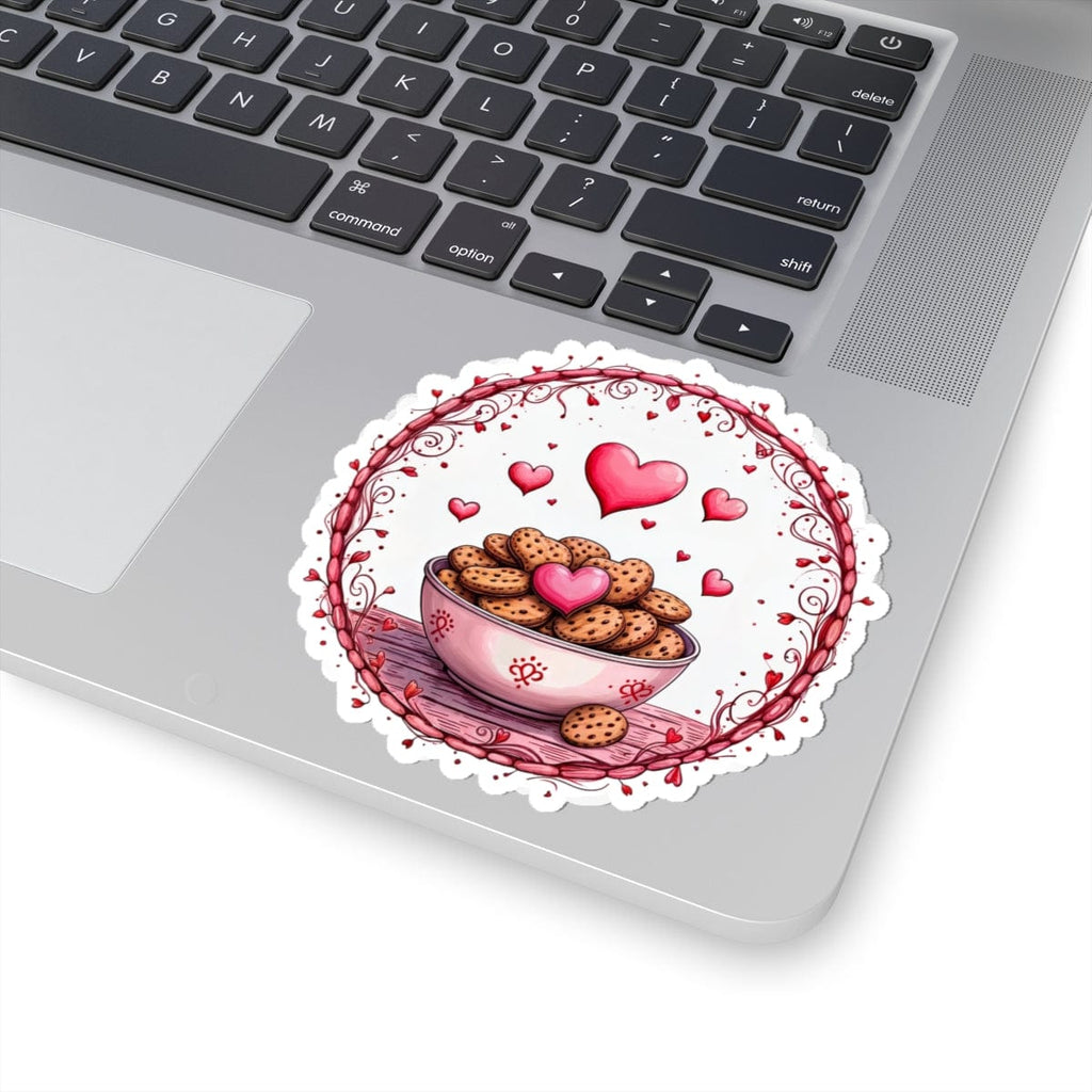 Printify Paper products 4" × 4" / White Recipe for Love - Love & Fun Kiss-Cut Stickers