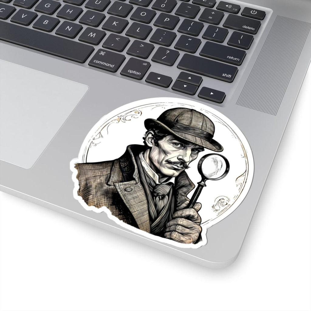Printify Paper products 4" × 4" / White Sherlock Holmes - Mysteries & Monsters Kiss-Cut Stickers