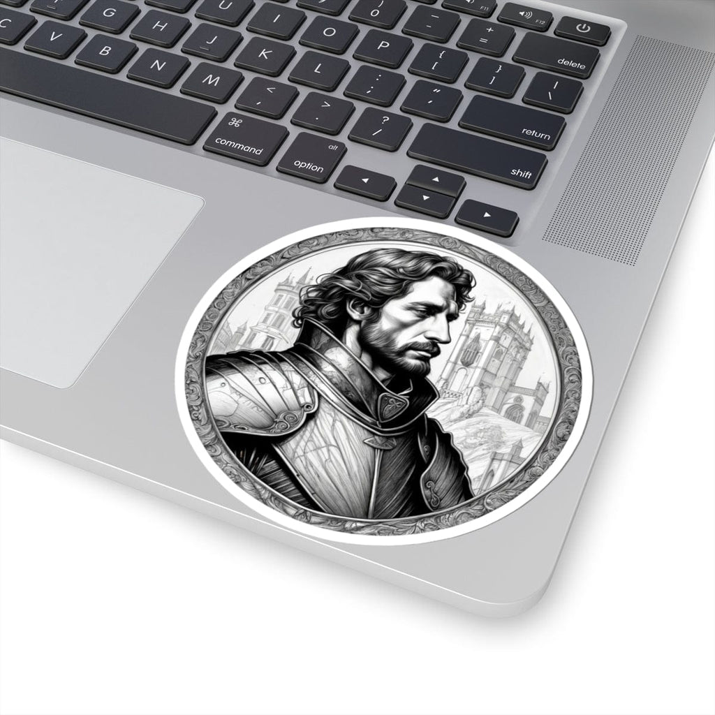 Printify Paper products 4" × 4" / White Sir Lancelot - Heroes & Quests Kiss-Cut Stickers