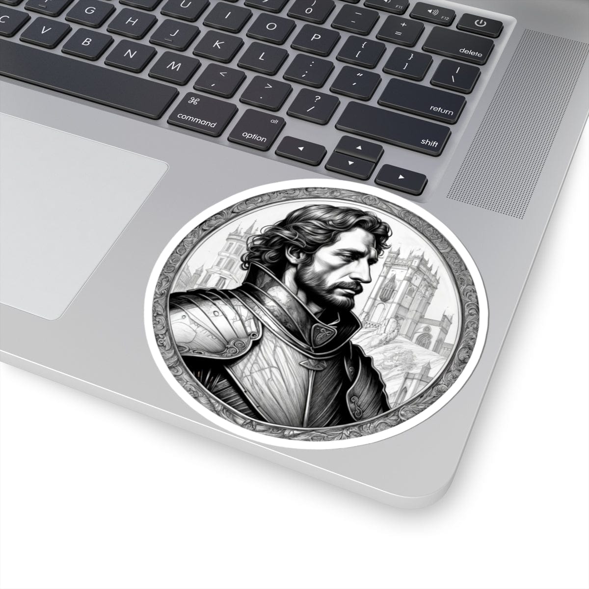 Printify Paper products 4" × 4" / White Sir Lancelot - Heroes & Quests Kiss-Cut Stickers