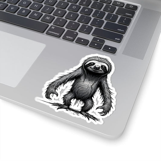 Printify Paper products 4" × 4" / White Sloth I'm Fine - Everything's Fine Kiss-Cut Stickers