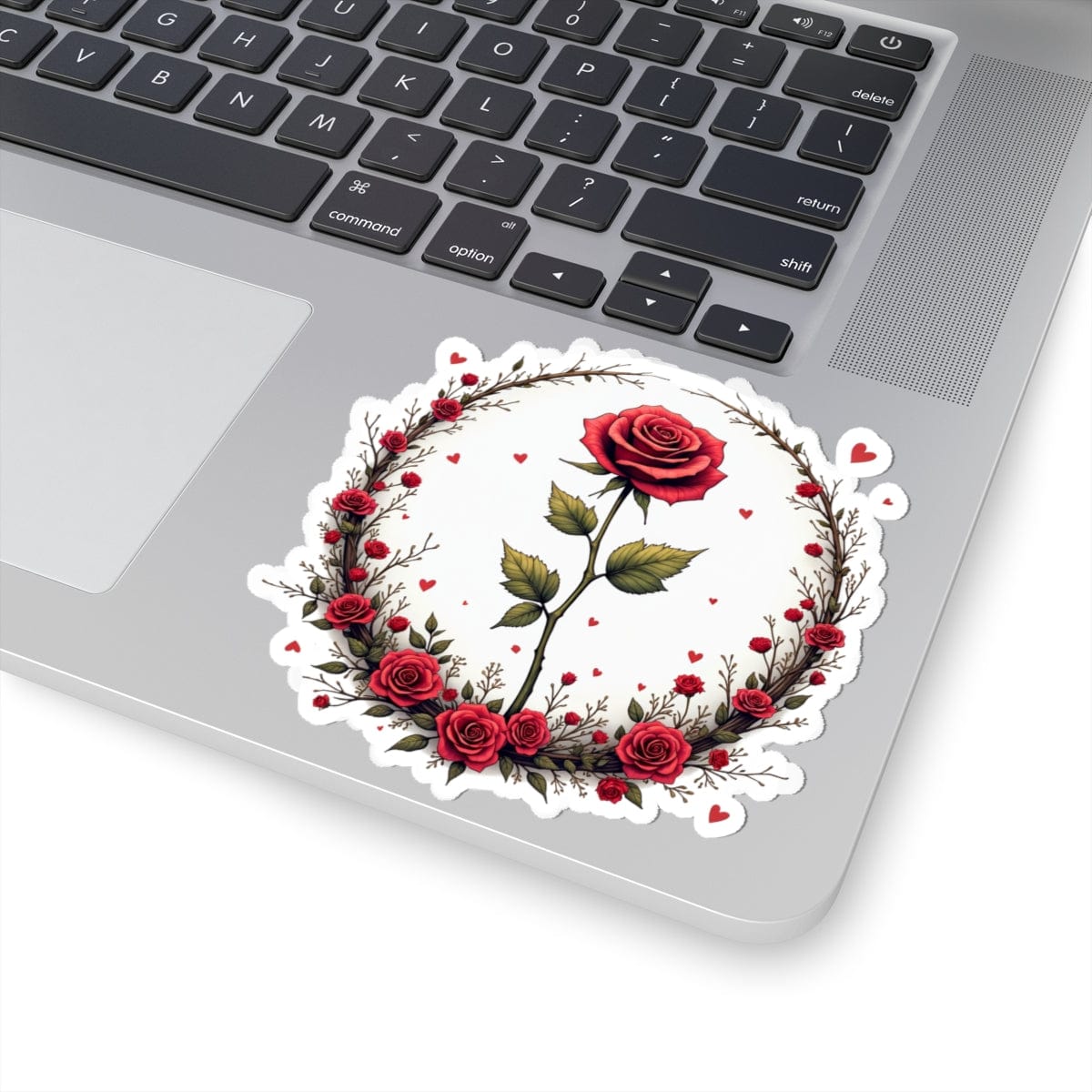 Printify Paper products 4" × 4" / White Sweet Scents - Love & Romance Kiss-Cut Stickers