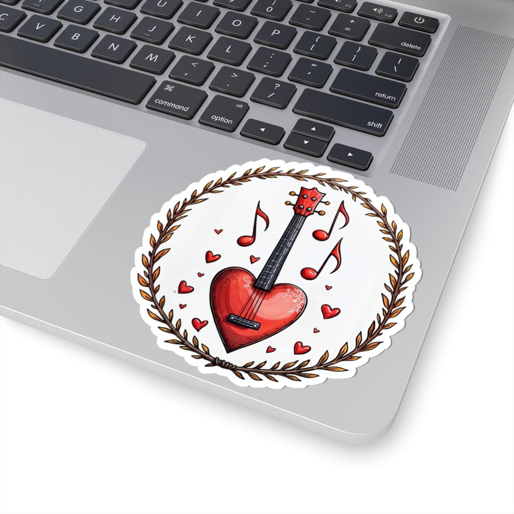 Printify Paper products 4" × 4" / White Sweet Symphony - Love & Fun Kiss-Cut Stickers