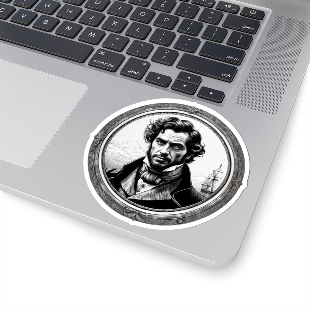 Printify Paper products 4" × 4" / White The Count of Monte Cristo - Mysteries & Monsters Kiss-Cut Stickers