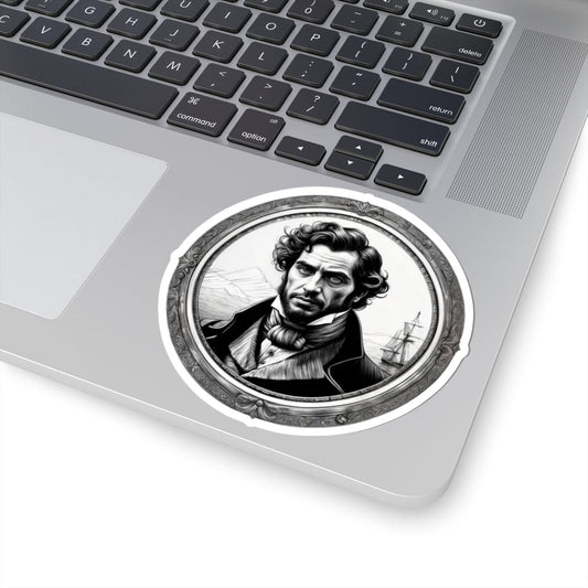Printify Paper products 4" × 4" / White The Count of Monte Cristo - Mysteries & Monsters Kiss-Cut Stickers