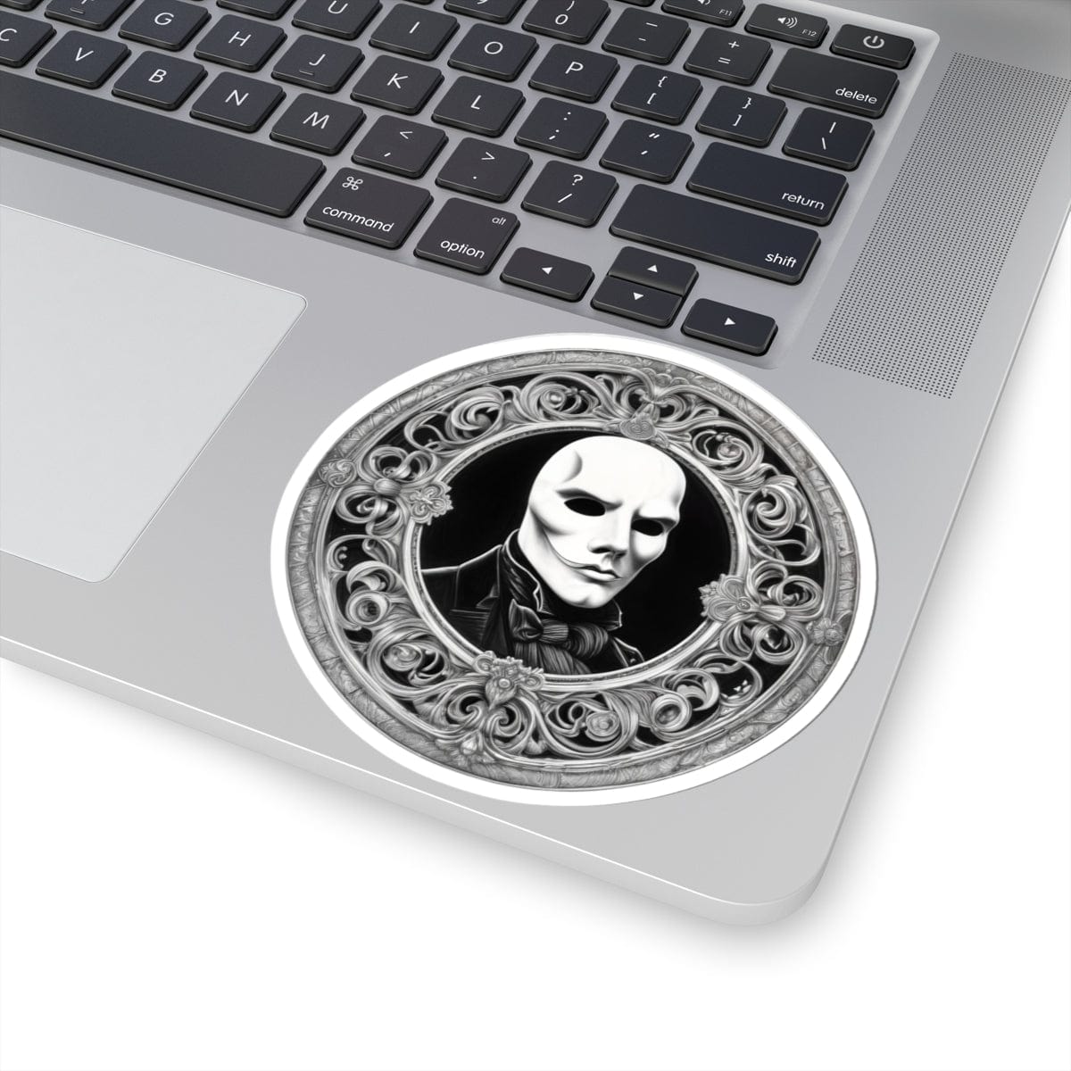 Printify Paper products 4" × 4" / White The Phantom of the Opera - Mysteries & Monsters Kiss-Cut Stickers
