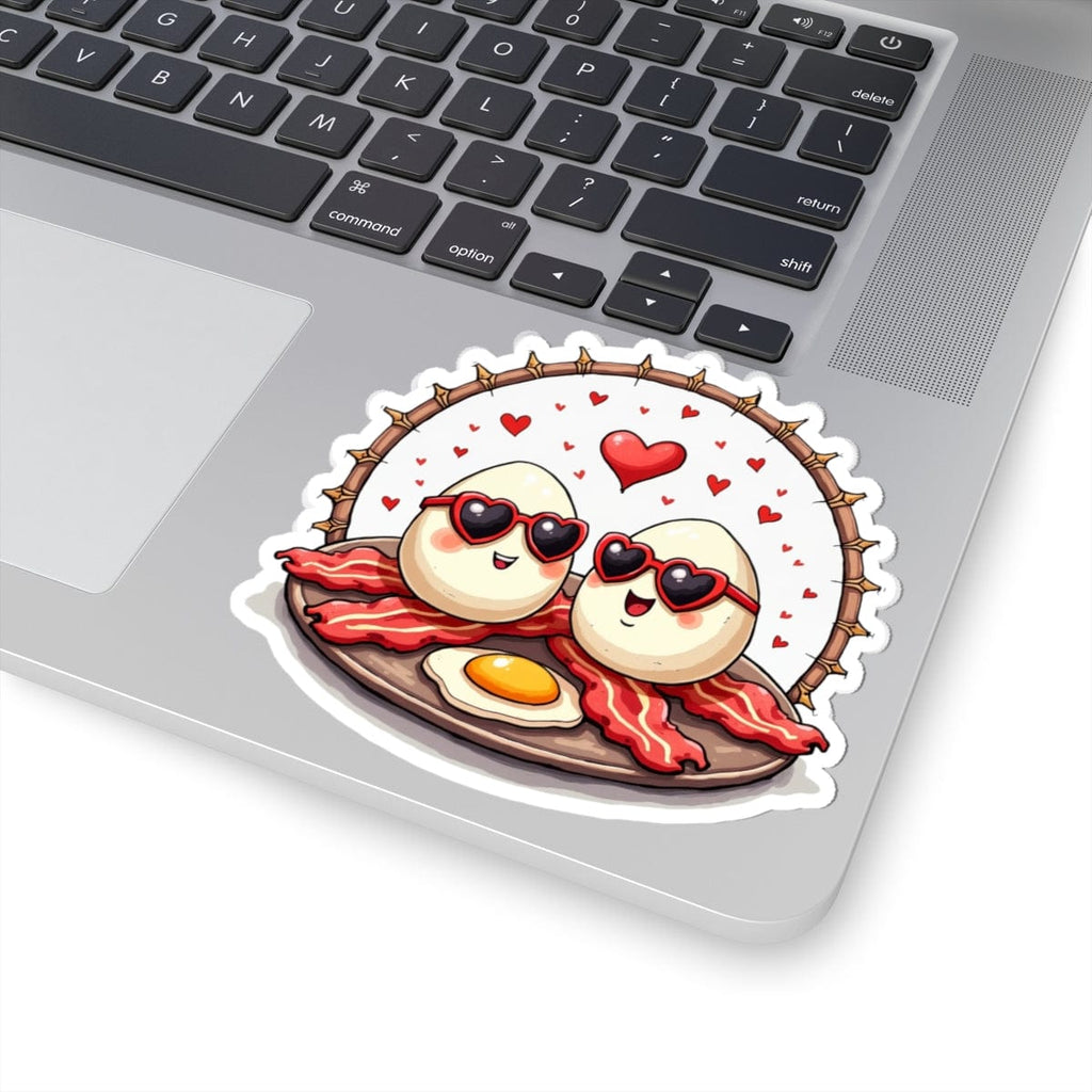 Printify Paper products 4" × 4" / White Unbeatable Love - Love & Fun Kiss-Cut Stickers