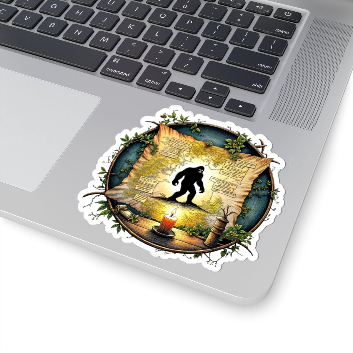 Printify Paper products 4" × 4" / White Uncover the Myth - Bigfoot & Legends Kiss-Cut Stickers