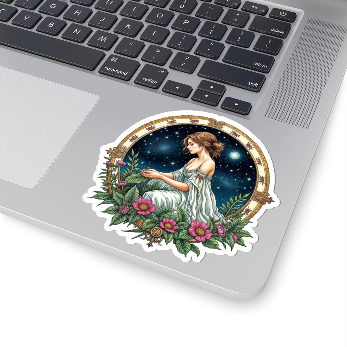 Printify Paper products 4" × 4" / White Virgo - Zodiac Astrology Kiss-Cut Stickers