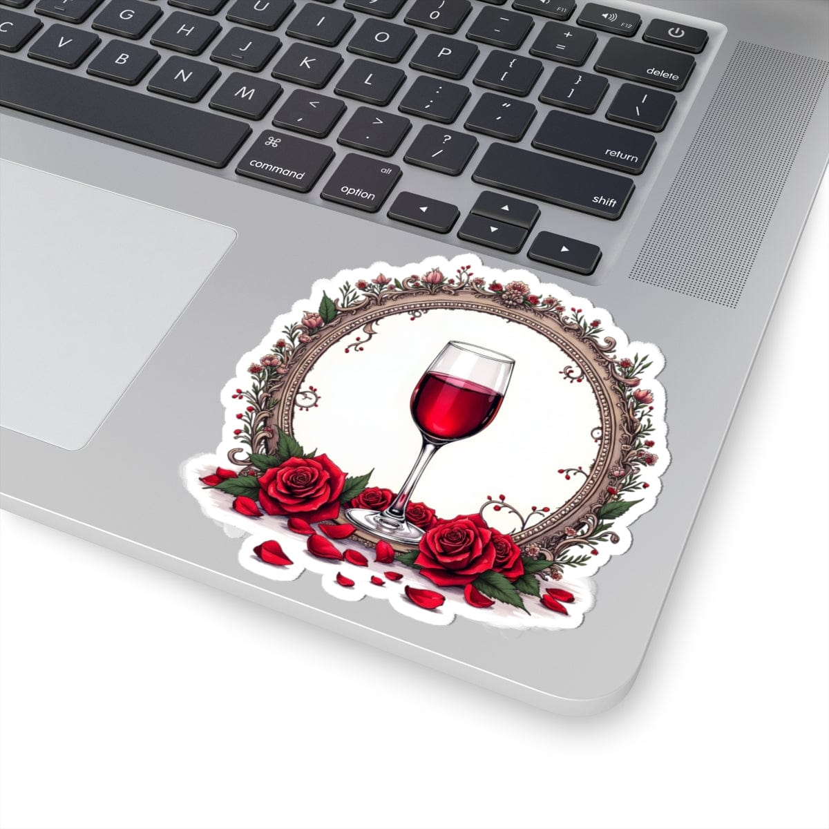 Printify Paper products 4" × 4" / White Wine & Dine - Love & Romance Kiss-Cut Stickers