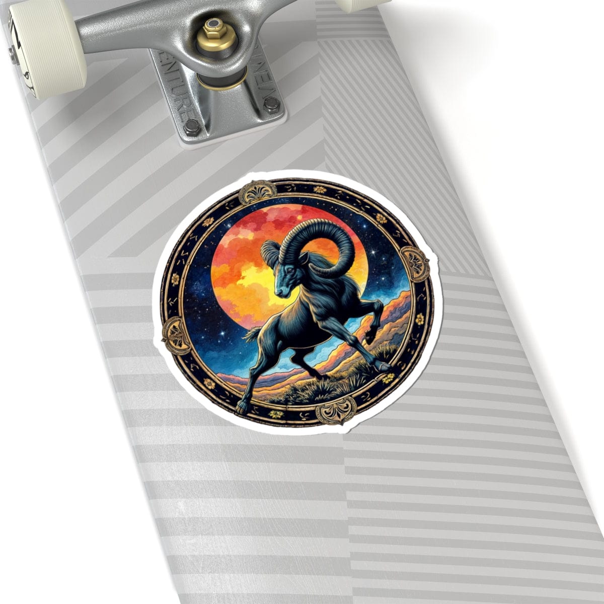 Printify Paper products 6" × 6" / White Aries - Zodiac Astrology Kiss-Cut Stickers