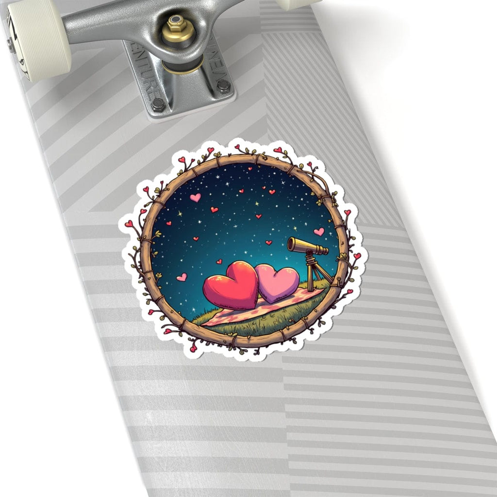 Printify Paper products 6" × 6" / White Astrological Love - Love & Fun Kiss-Cut Stickers