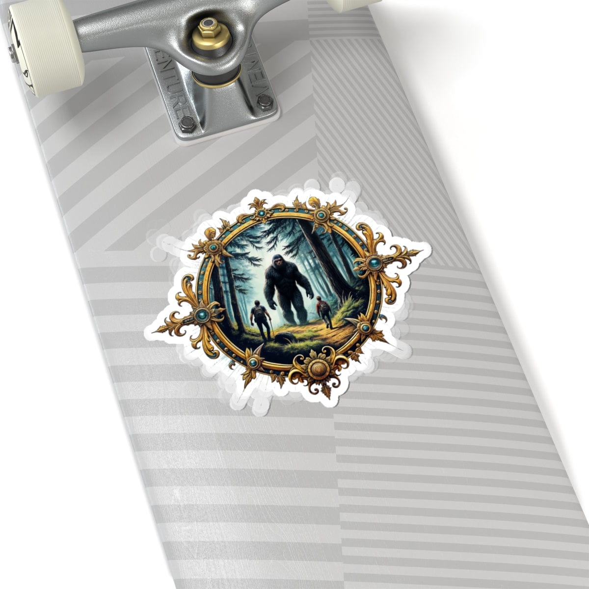 Printify Paper products 6" × 6" / White Bigfoot Encounters - Bigfoot & Legends Kiss-Cut Stickers