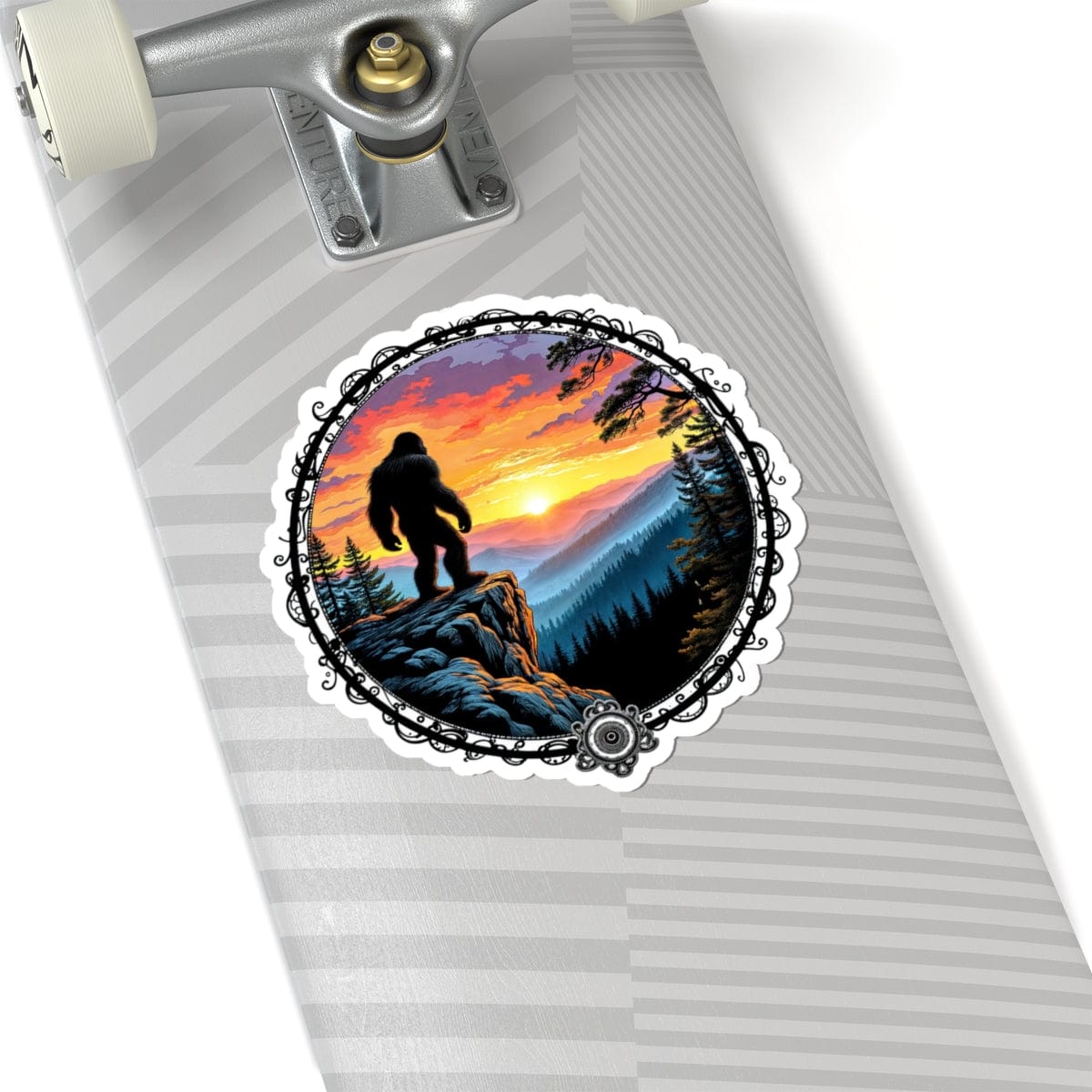 Printify Paper products 6" × 6" / White Capture the Legend - Bigfoot & Legends Kiss-Cut Stickers