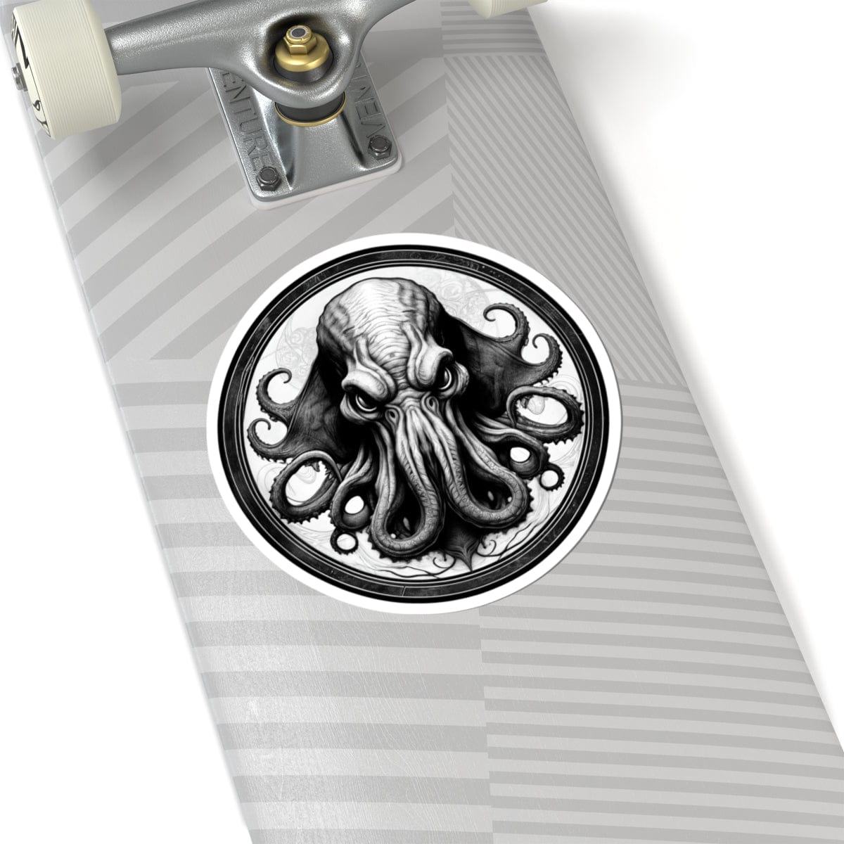 Printify Paper products 6" × 6" / White Cthulhu - Heroes & Quests Kiss-Cut Stickers