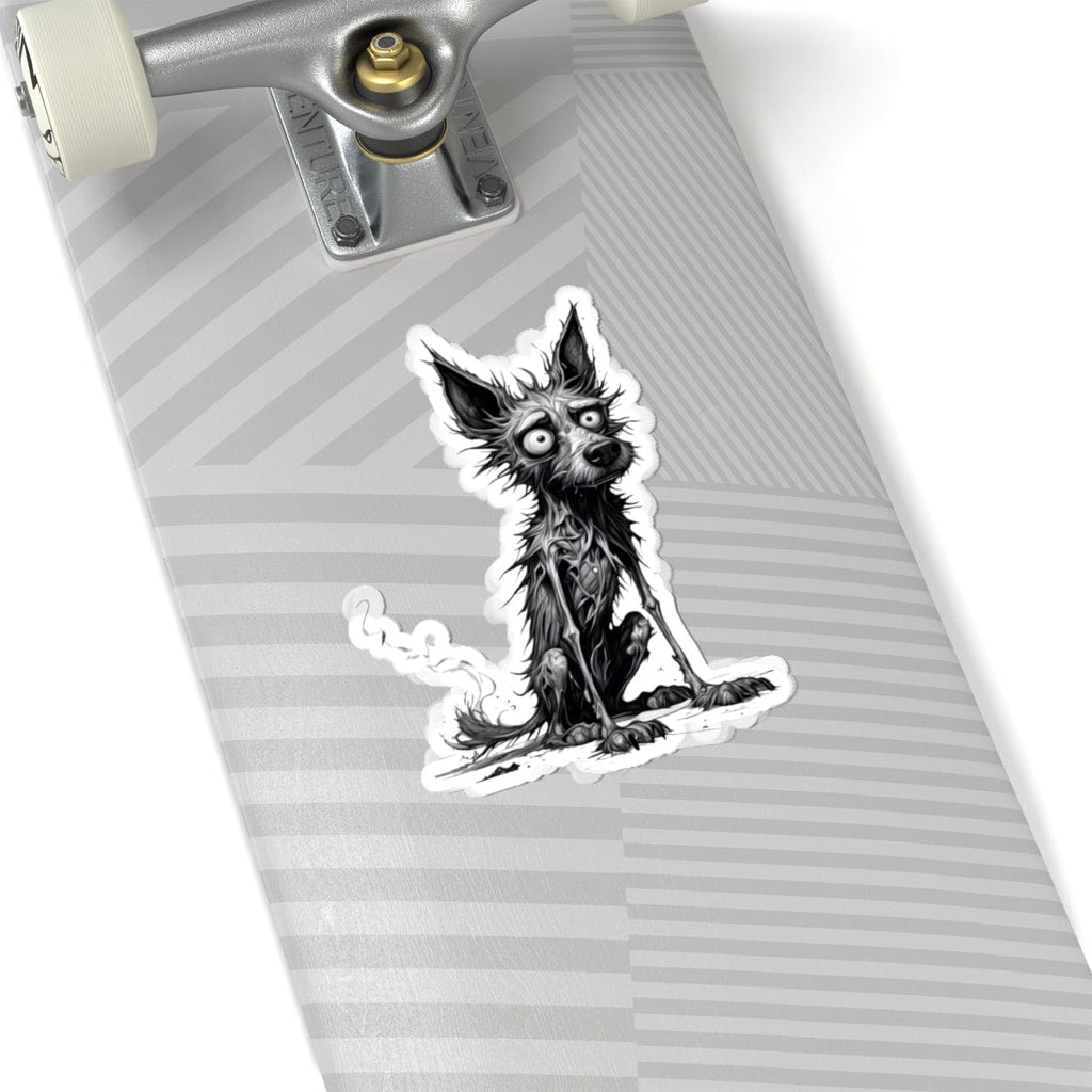 Printify Paper products 6" × 6" / White Dog I'm Fine - Everything's Fine Kiss-Cut Stickers