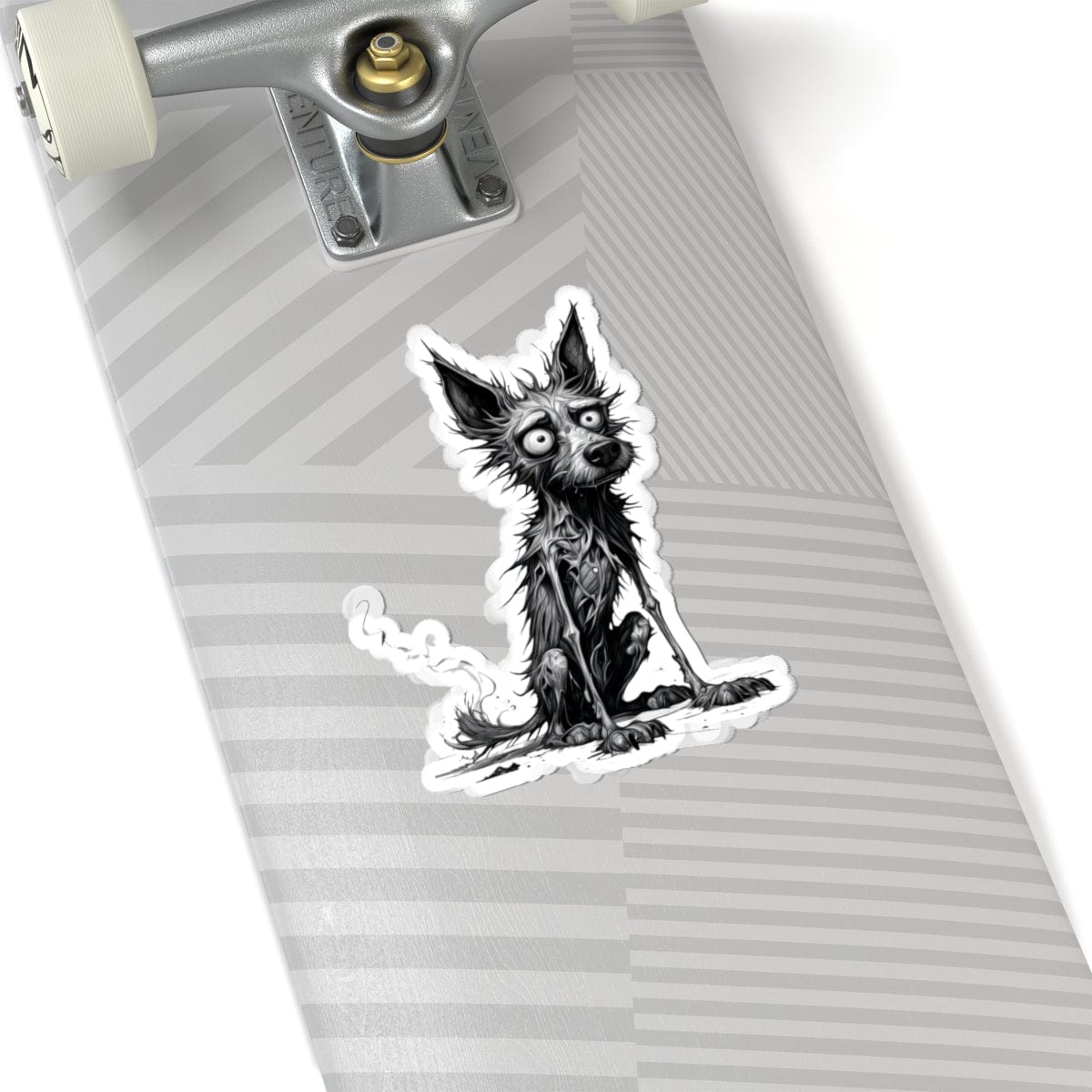 Printify Paper products 6" × 6" / White Dog I'm Fine - Everything's Fine Kiss-Cut Stickers