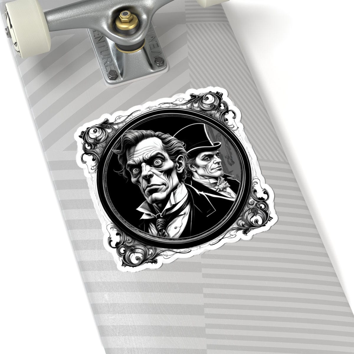 Printify Paper products 6" × 6" / White Dr. Jekyll and Mr. Hyde - Mysteries & Monsters Kiss-Cut Stickers