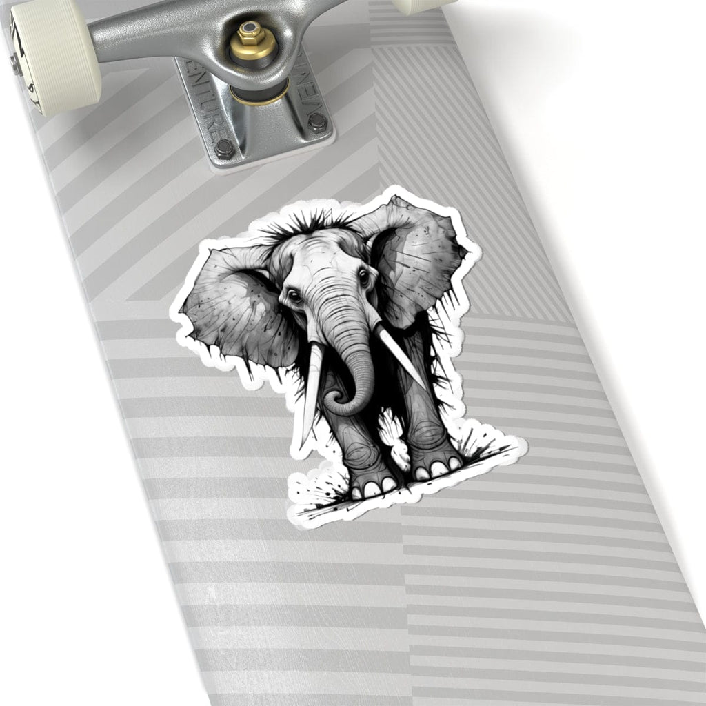 Printify Paper products 6" × 6" / White Elephant I'm Fine - Everything's Fine Kiss-Cut Stickers