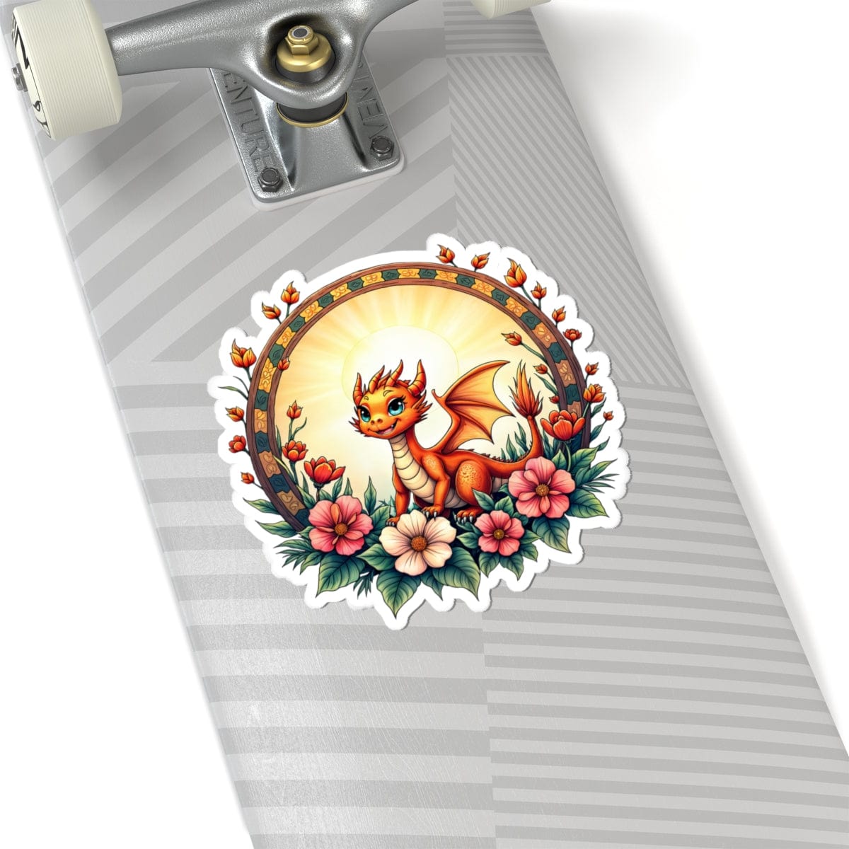 Printify Paper products 6" × 6" / White Emberheart - Dragons & Magic Kiss-Cut Stickers