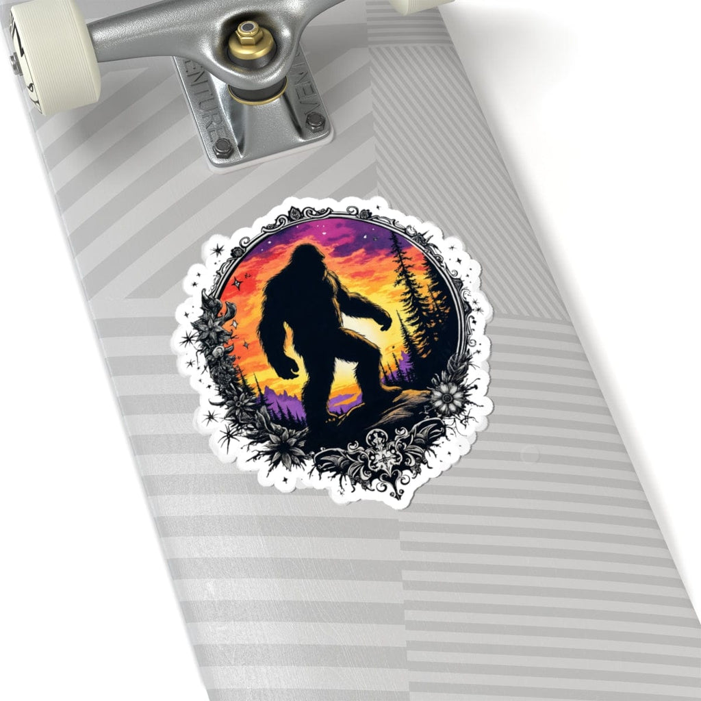 Printify Paper products 6" × 6" / White Follow the Legend - Bigfoot & Legends Kiss-Cut Stickers