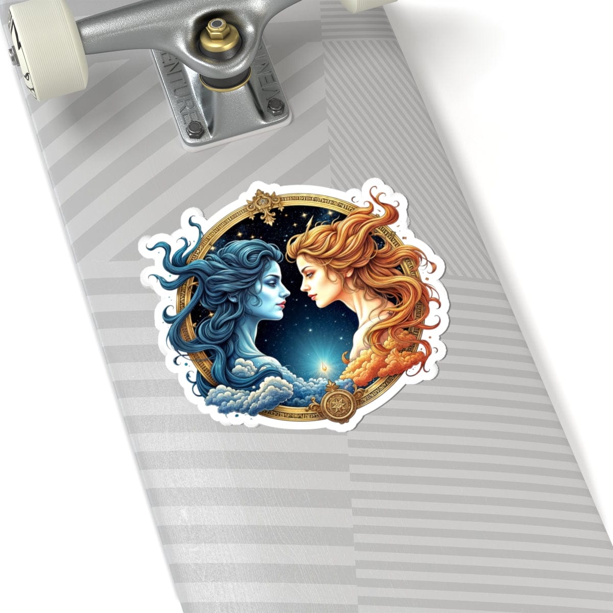 Printify Paper products 6" × 6" / White Gemini - Zodiac Astrology Kiss-Cut Stickers