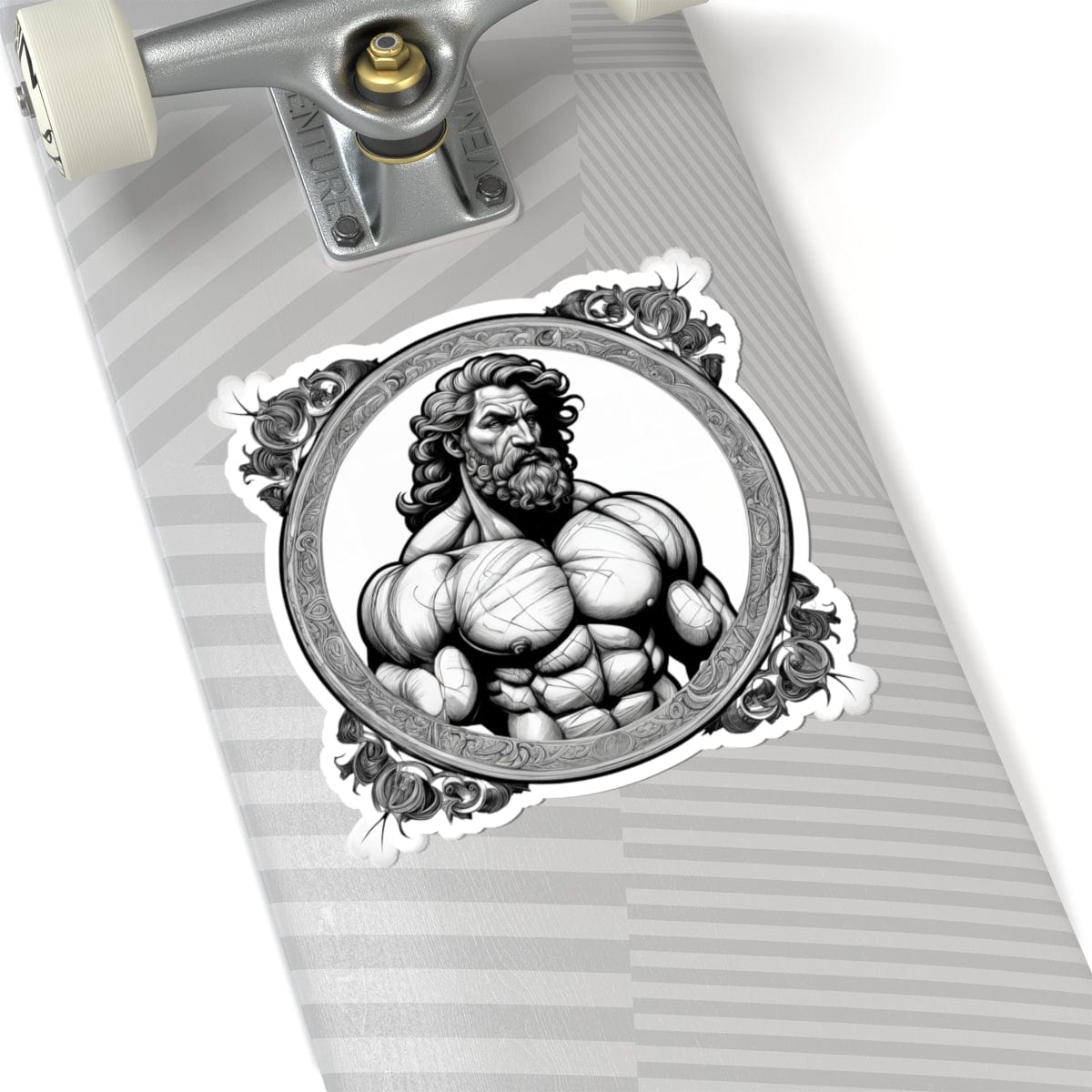 Printify Paper products 6" × 6" / White Hercules - Heroes & Quests Kiss-Cut Stickers