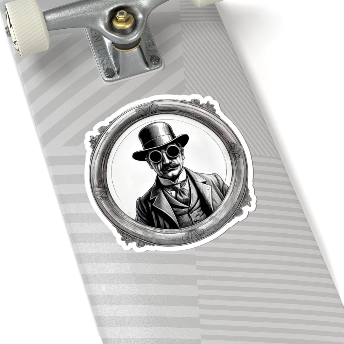 Printify Paper products 6" × 6" / White Invisible Man - Mysteries & Monsters Kiss-Cut Stickers