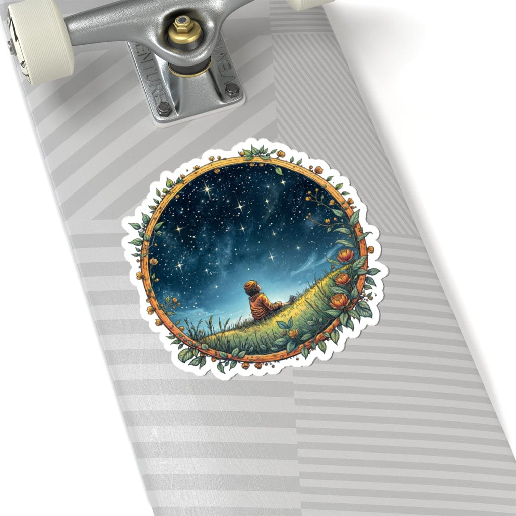 Printify Paper products 6" × 6" / White Keep Your Eyes on the Skies - UFO & Cosmic Kiss-Cut Stickers