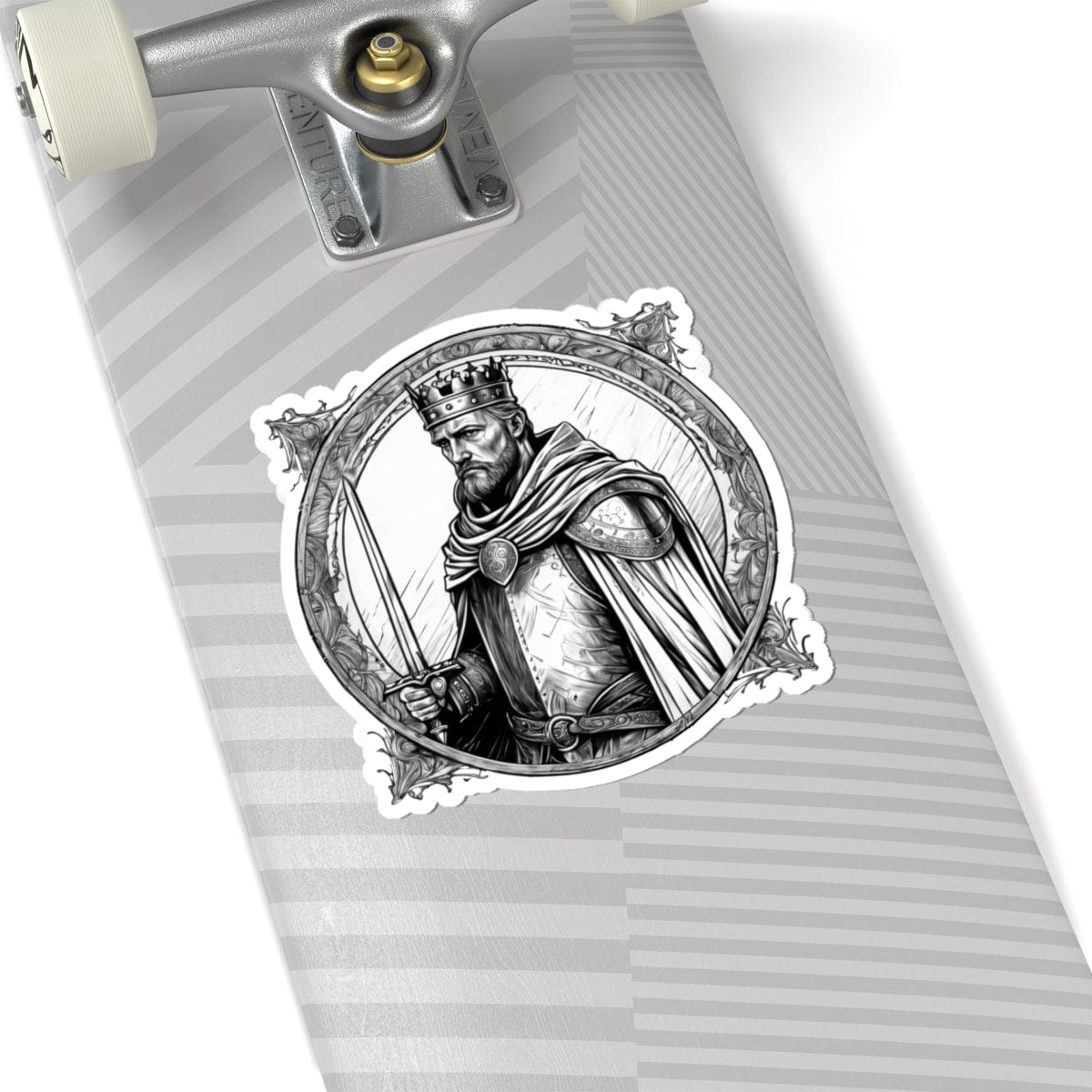 Printify Paper products 6" × 6" / White King Arthur - Heroes & Quests Kiss-Cut Stickers