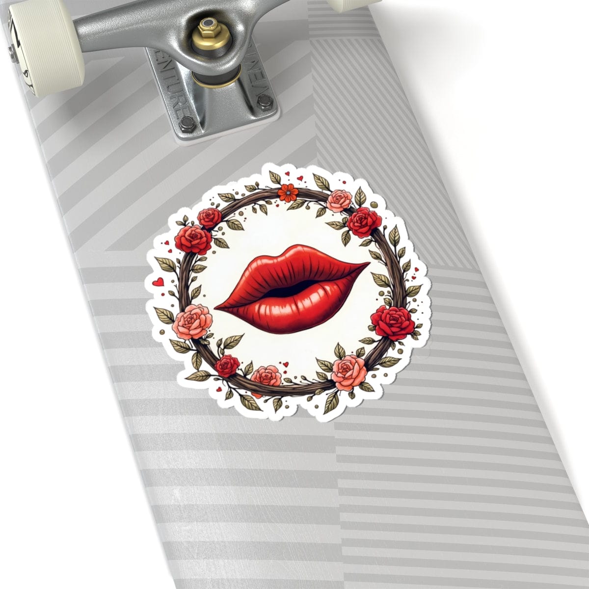 Printify Paper products 6" × 6" / White Kiss Me - Love & Romance Kiss-Cut Stickers