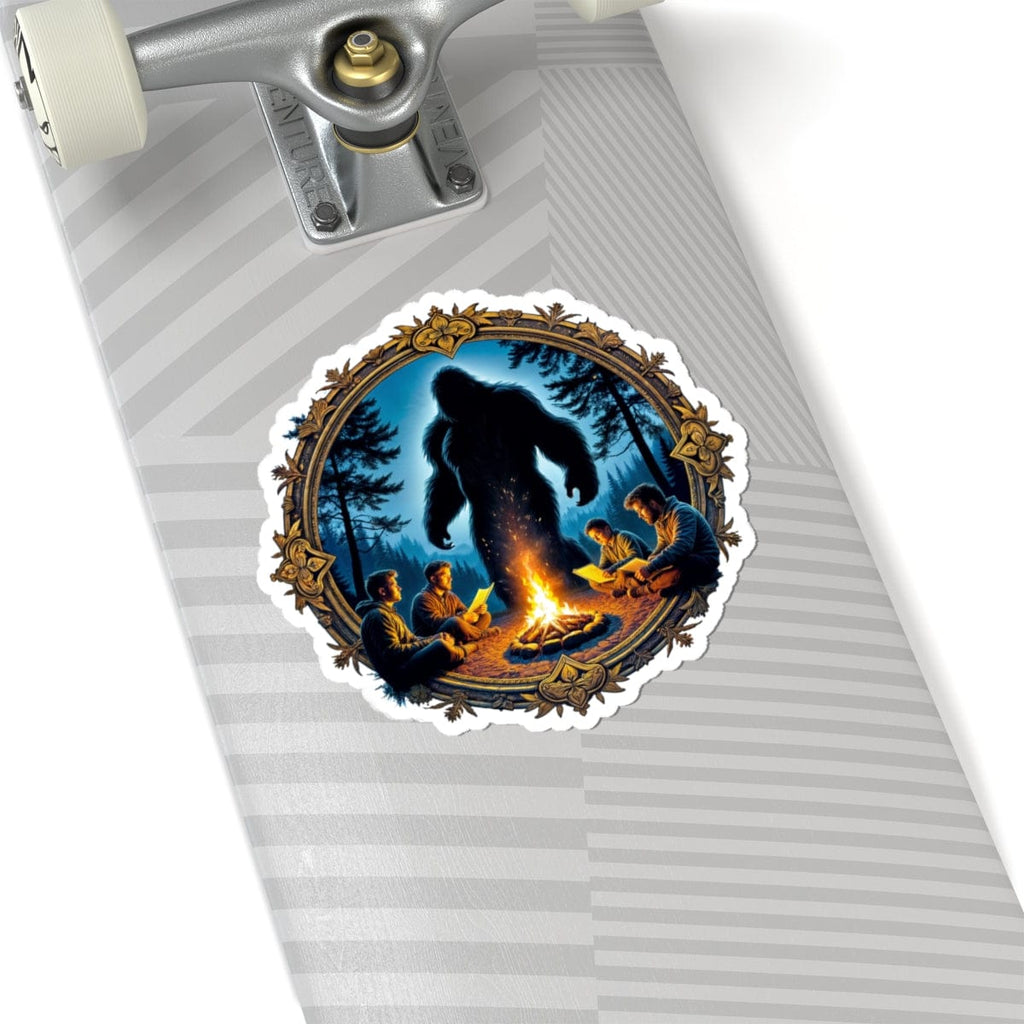 Printify Paper products 6" × 6" / White Legends Never Sleep - Bigfoot & Legends Kiss-Cut Stickers