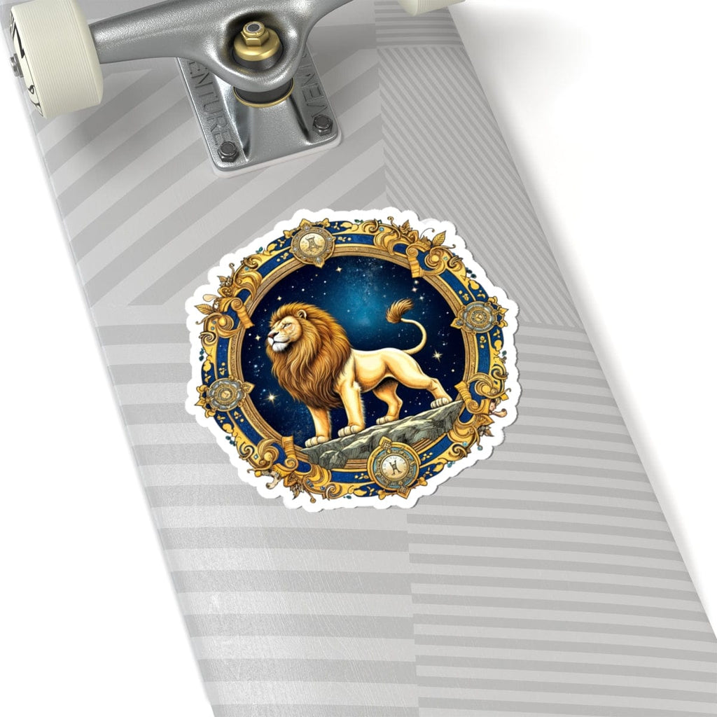 Printify Paper products 6" × 6" / White Leo - Zodiac Astrology Kiss-Cut Stickers