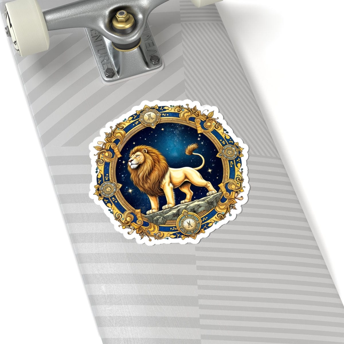 Printify Paper products 6" × 6" / White Leo - Zodiac Astrology Kiss-Cut Stickers