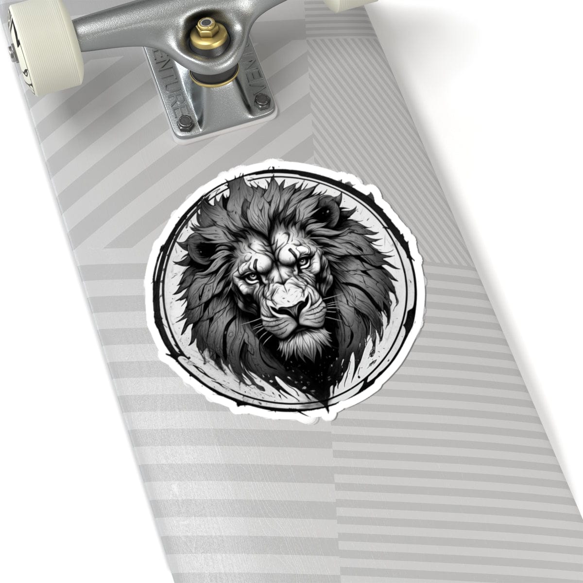 Printify Paper products 6" × 6" / White Lion Head - Wild & Fierce Kiss-Cut Stickers