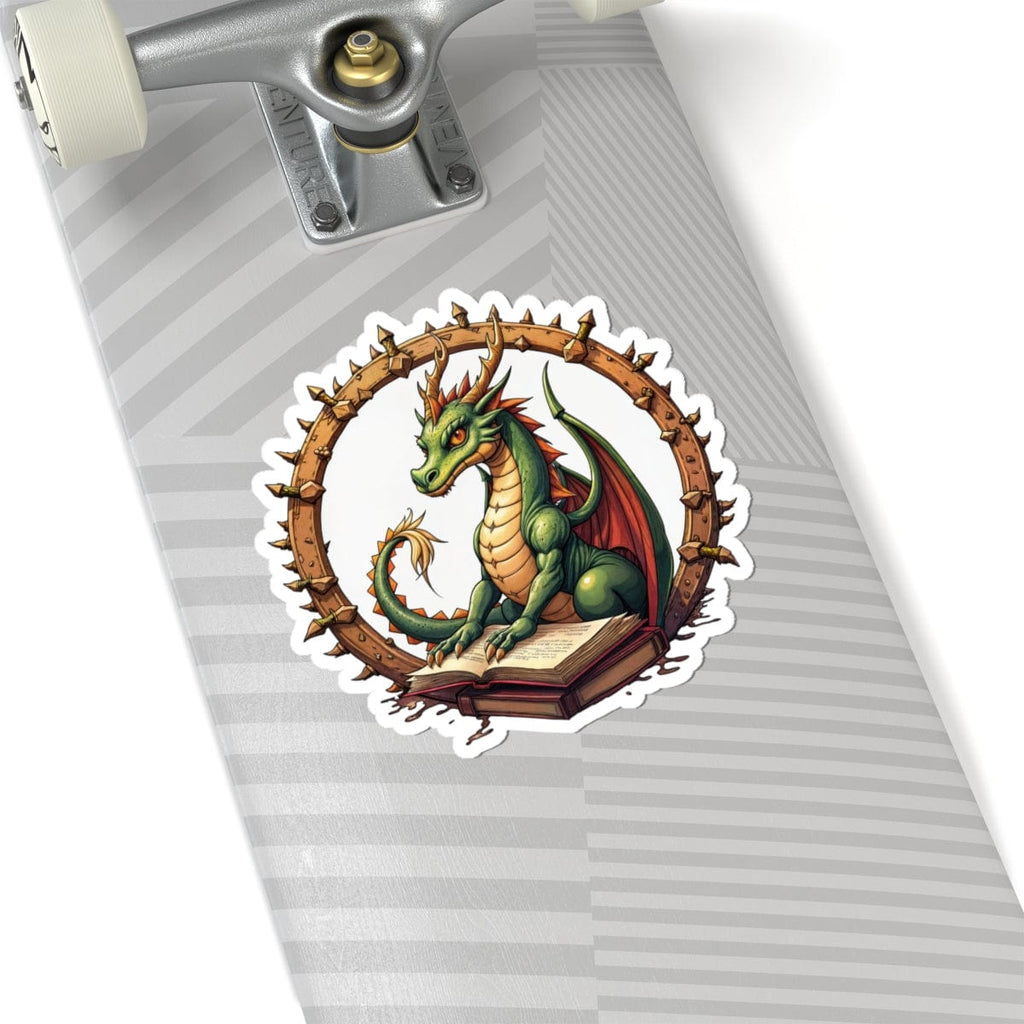 Printify Paper products 6" × 6" / White Lorekeeper - Dragons & Magic Kiss-Cut Stickers