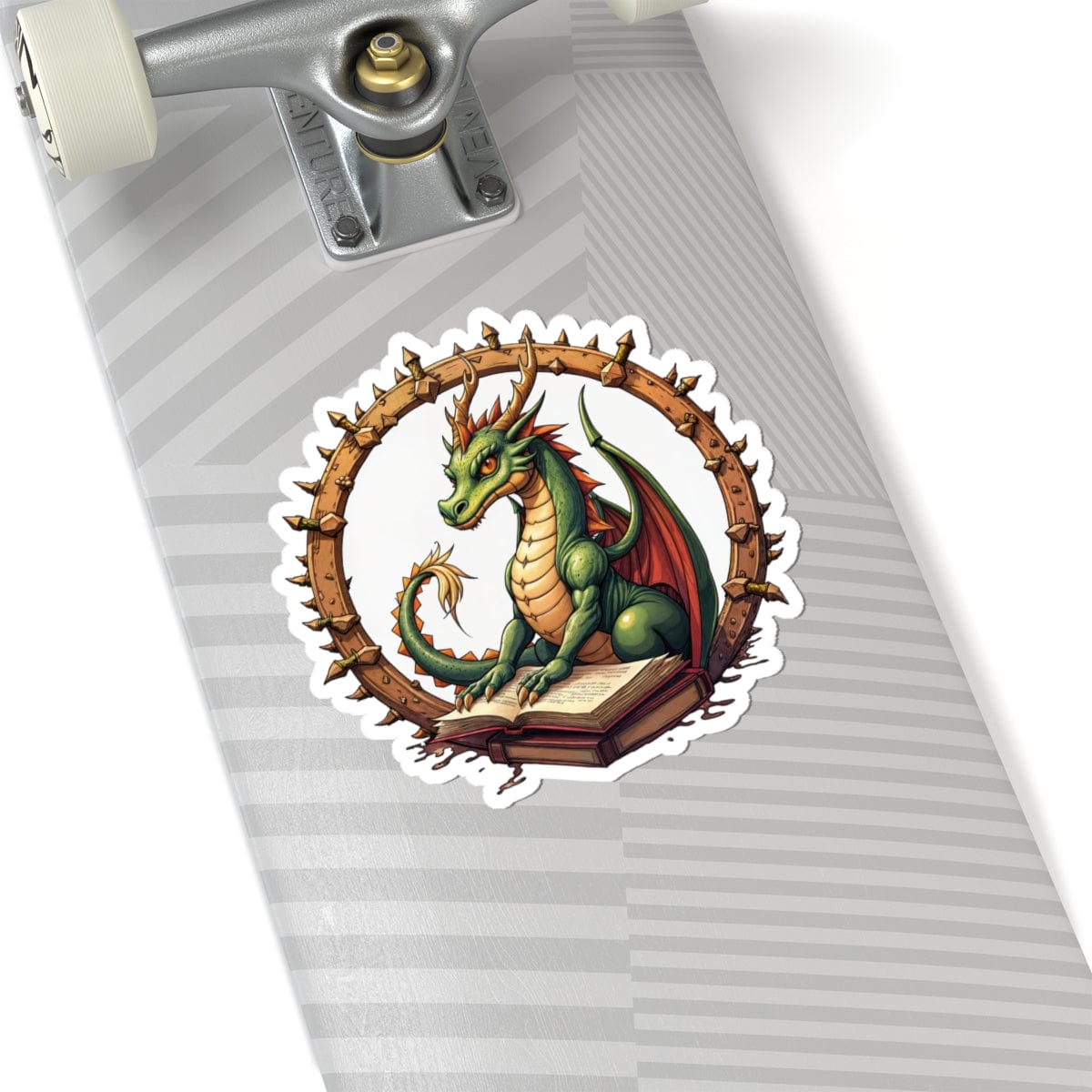 Printify Paper products 6" × 6" / White Lorekeeper - Dragons & Magic Kiss-Cut Stickers