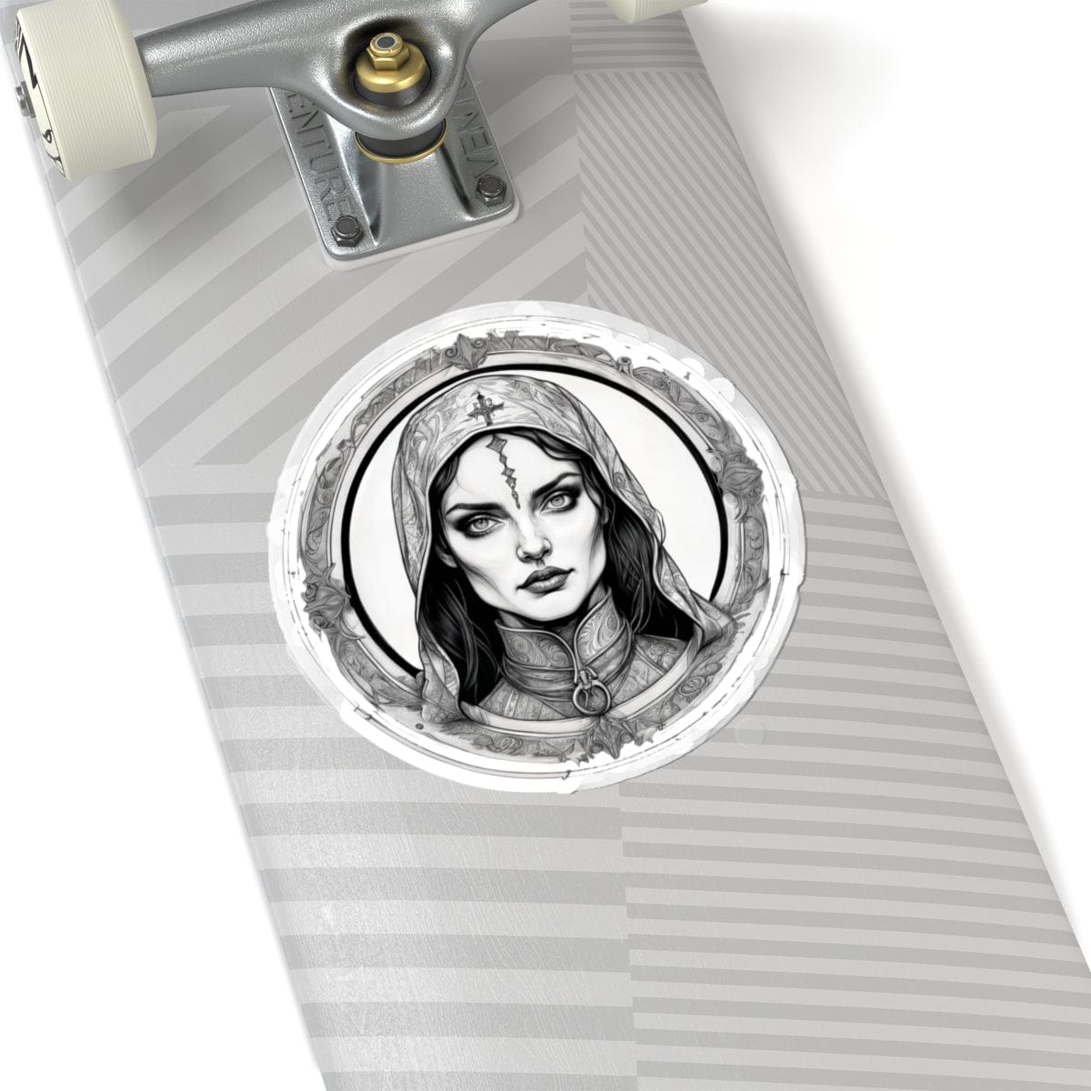 Printify Paper products 6" × 6" / White Morgana - Heroes & Quests Kiss-Cut Stickers