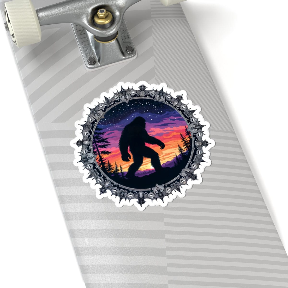 Printify Paper products 6" × 6" / White Mythical & Mysterious - Bigfoot & Legends Kiss-Cut Stickers