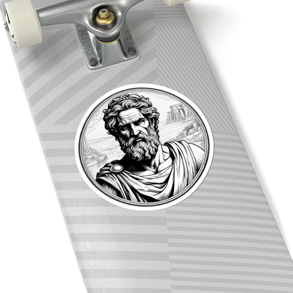 Printify Paper products 6" × 6" / White Odysseus - Heroes & Quests Kiss-Cut Stickers