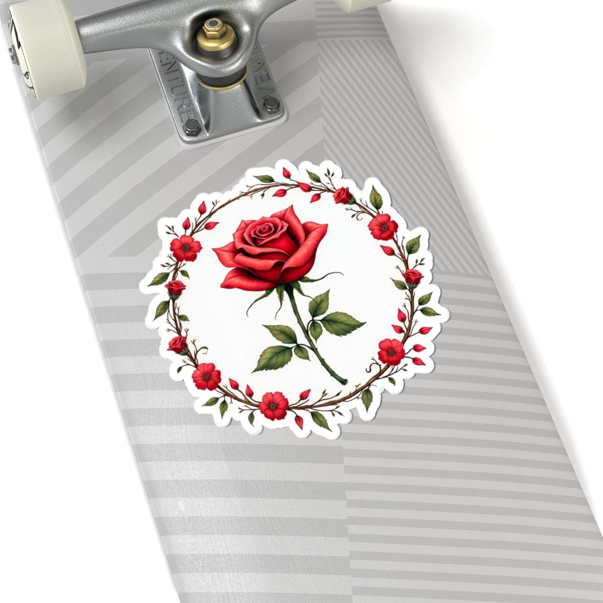 Printify Paper products 6" × 6" / White Petal Passion - Love & Romance Kiss-Cut Stickers