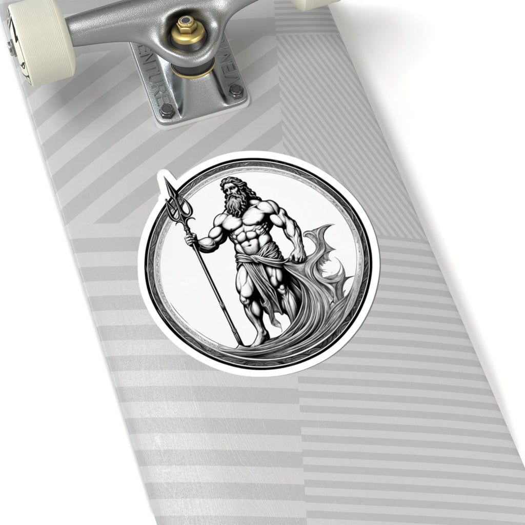 Printify Paper products 6" × 6" / White Poseidon - Heroes & Quests Kiss-Cut Stickers