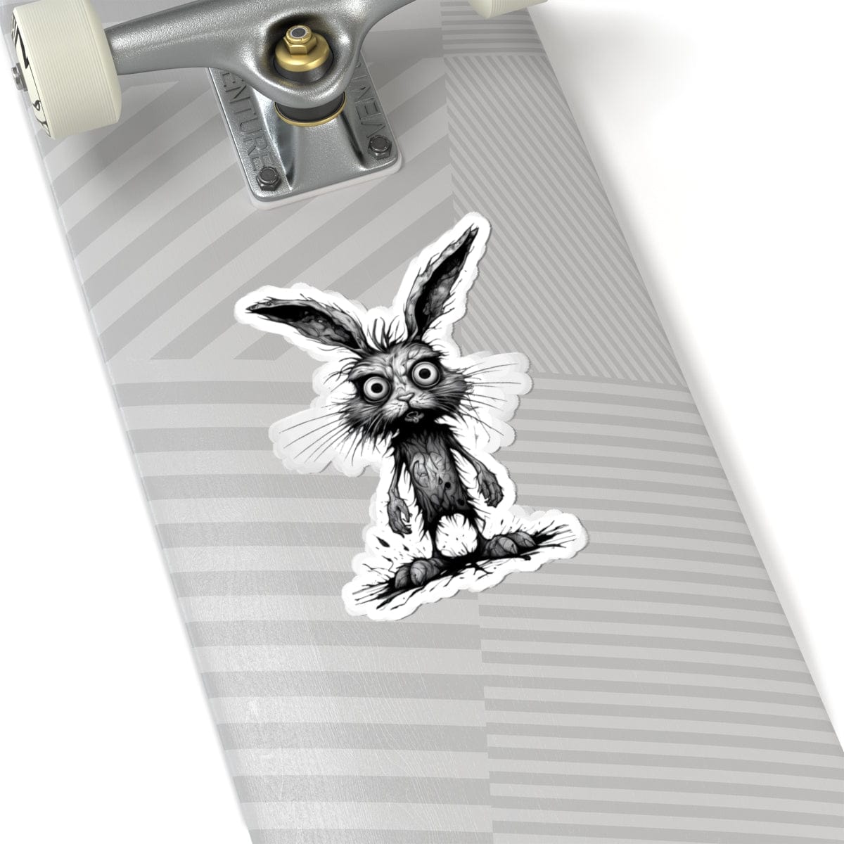 Printify Paper products 6" × 6" / White Rabbit I'm Fine - Everything's Fine Kiss-Cut Stickers