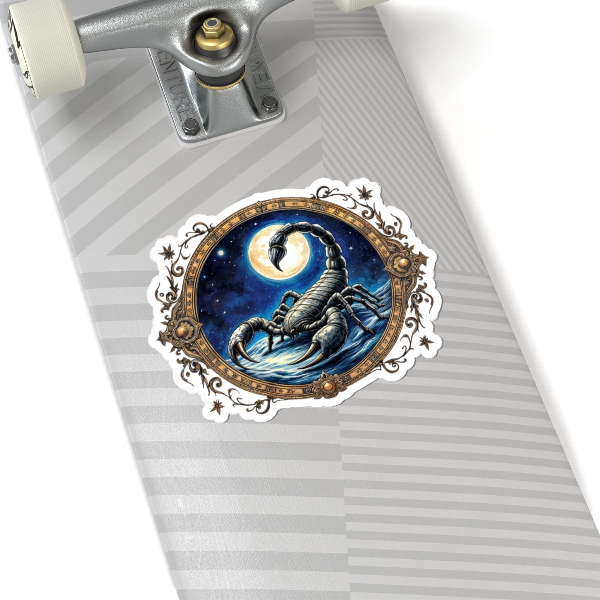 Printify Paper products 6" × 6" / White Scorpio - Zodiac Astrology Kiss-Cut Stickers