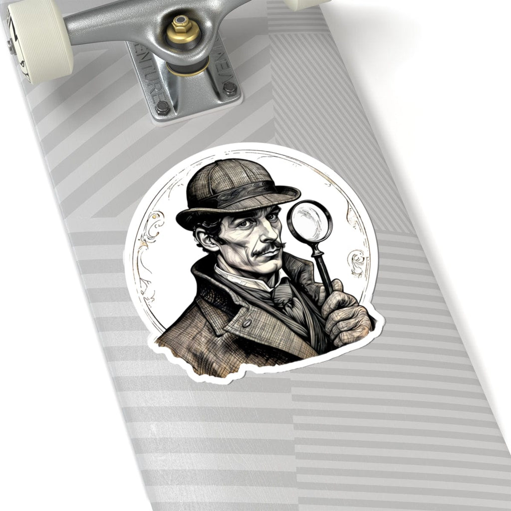 Printify Paper products 6" × 6" / White Sherlock Holmes - Mysteries & Monsters Kiss-Cut Stickers