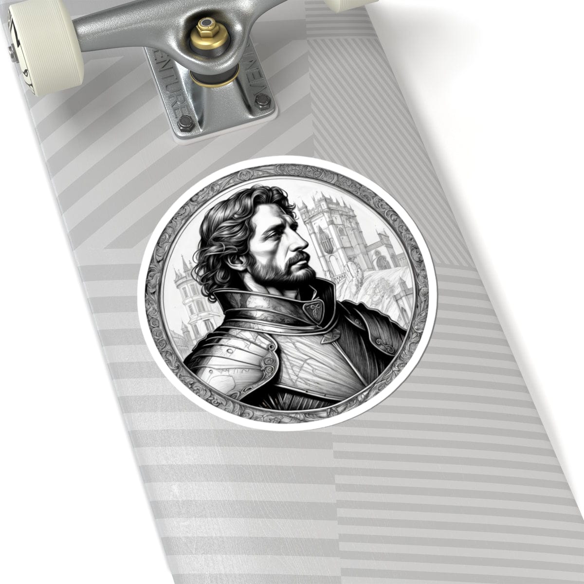 Printify Paper products 6" × 6" / White Sir Lancelot - Heroes & Quests Kiss-Cut Stickers