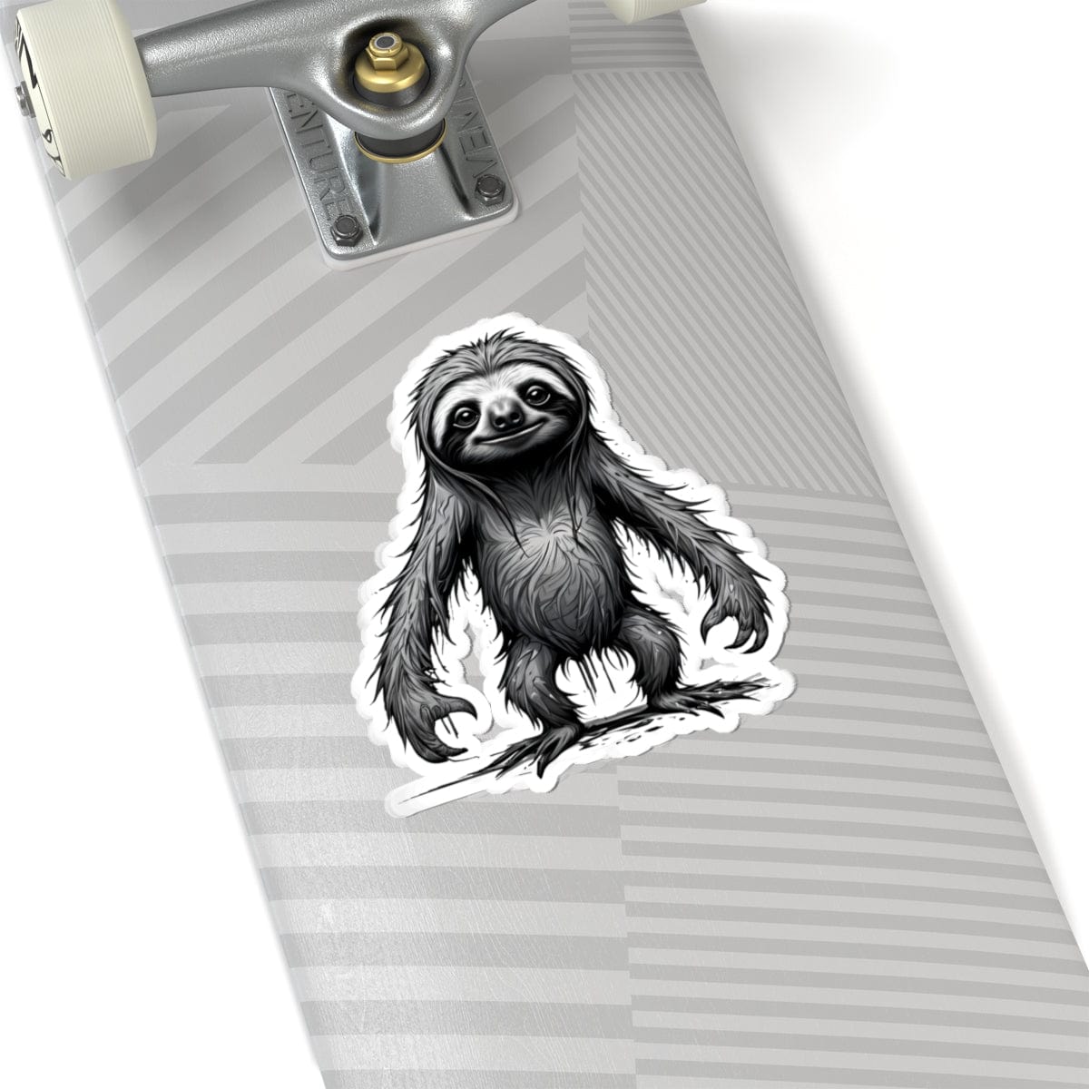 Printify Paper products 6" × 6" / White Sloth I'm Fine - Everything's Fine Kiss-Cut Stickers