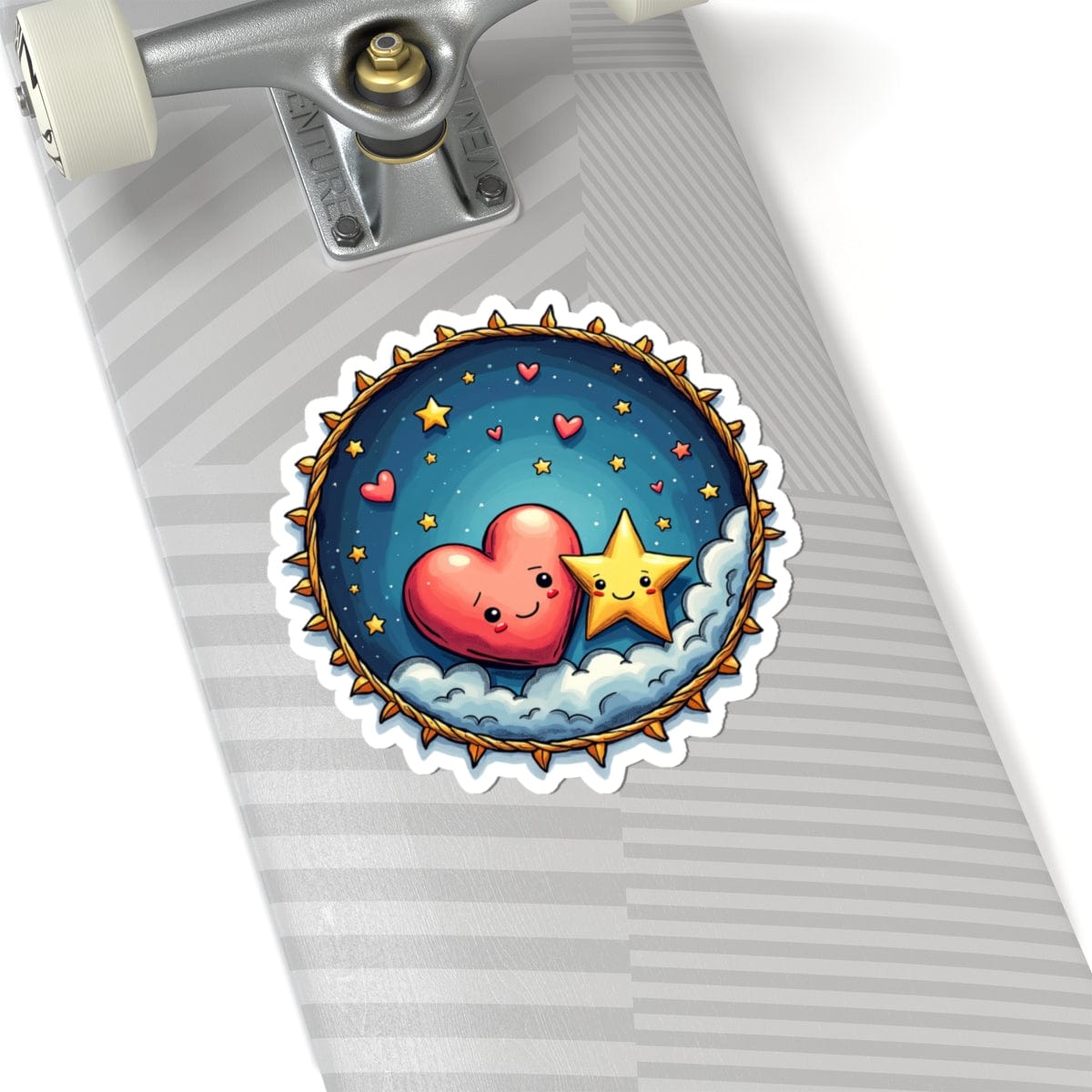 Printify Paper products 6" × 6" / White Sparks of Love - Love & Fun Kiss-Cut Stickers