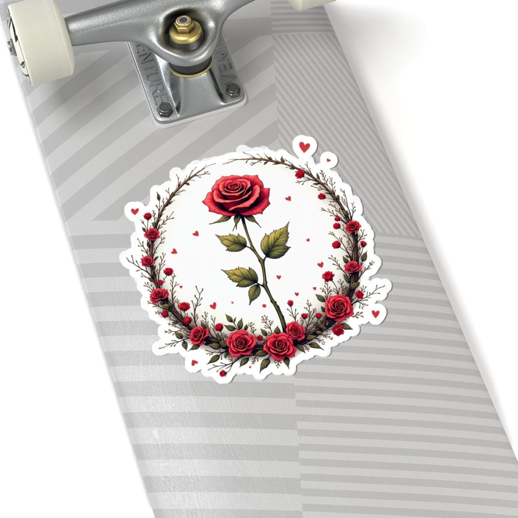 Printify Paper products 6" × 6" / White Sweet Scents - Love & Romance Kiss-Cut Stickers