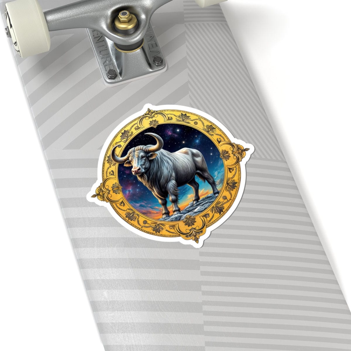 Printify Paper products 6" × 6" / White Taurus - Zodiac Astrology Kiss-Cut Stickers